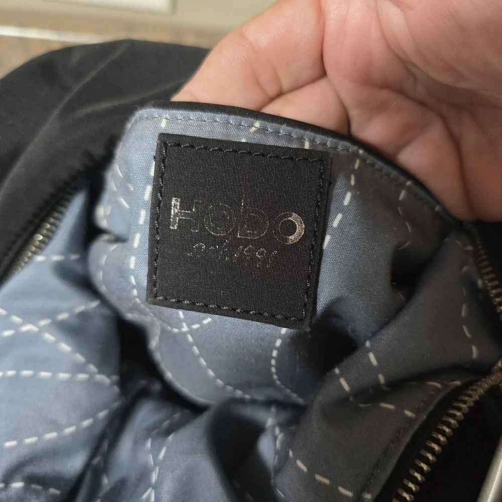 HOBO Black Hobo Bag‎ with Silver Accents